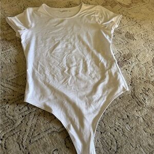 NEW! Abercrombie & Fitch White Fitted Sleeve Bodysuit